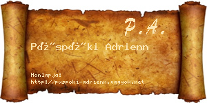 Püspöki Adrienn névjegykártya